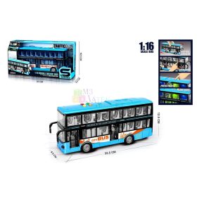 Emeletes busz dobozban - elemes - 46366