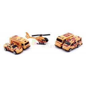 Mentőegység járművek dobozban - 5 darabos szett - 46414