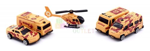 Mentőegység járművek dobozban - 5 darabos szett - 46414