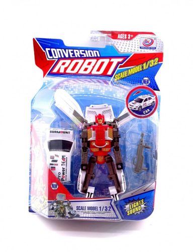 Robot autó lapon - átalakuló - elemes - 46485