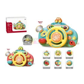 Elemes zenélő kormány bébijáték dobozban - 47243