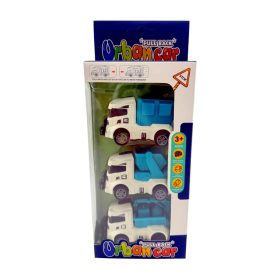 Kukásautó játékszett dobozban, 3 darabos, 47560