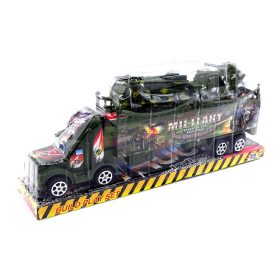 Katonai teherautó platformon - 47587