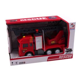 Tűzoltóautó, rendőrautó dobozban, elemes, 47662
