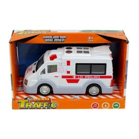Mentőautó - elemes - dobozban - 48738