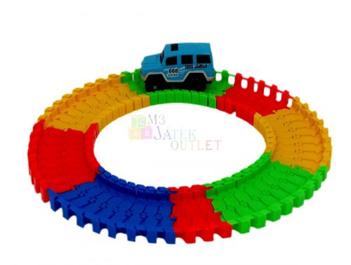 Variety Tracks világító autópálya építő kisautóval - 48760