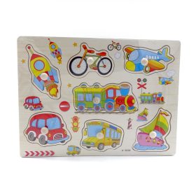 Fa puzzle - bedugós, járművek - 72229