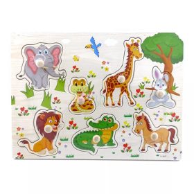 Fa puzzle - bedugós - állatok - 72230