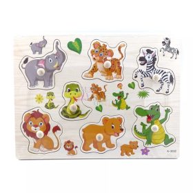 Fa puzzle - bedugós - állatok - 72237