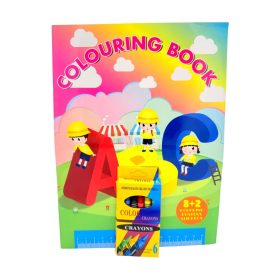   Kifestő füzet játékszett matricával és zsírkrétával, 72562