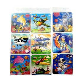 3 darabos puzzle csomag lapon, 14 x 14 cm, 72564