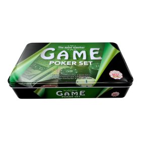 Póker játékszett fémdobozban, 160 darabos, 72689