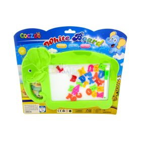   Elefánt mágneses rajztábla betűkkel és számokkal lapon, 72724