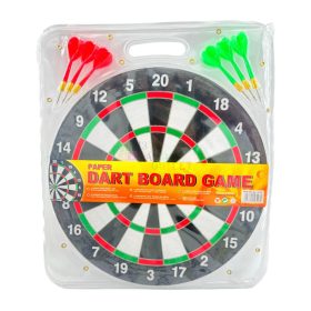 Darts játékszett 6 nyíllal, 37 cm, 72726