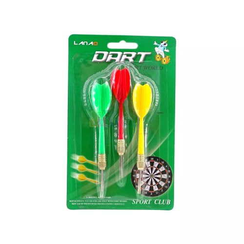 Darts nyíl szett lapon - 3 darab - 82509