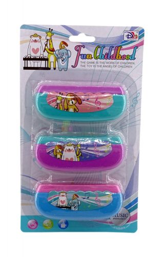 Szájharmonika szett lapon - 3 db - 82737