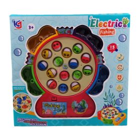 Mágneses horgász játékszett dobozban, elemes, 82817