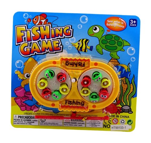 Horgász játékszett lapon, mágneses, 82825