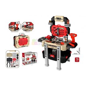 Szerszám szett bőröndben - elemes - 90115