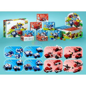 Építőjáték dobozban - rendőr és tűzoltó - 90154