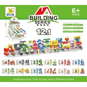 Építőjáték dobozban - épületek - 90166