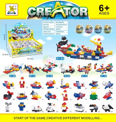 Építőjáték gömbben - 90172