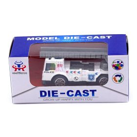 Fém rendőrautó dobozban - 90229