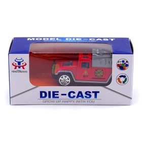 Fém tűzoltóautó dobozban - 90230
