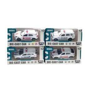 Fém rendőrautó dobozban - 90249