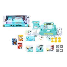 Elemes pénztárgép játékszett dobozban - 90467