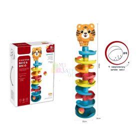 Állatos golyópálya játékszett dobozban - 90647